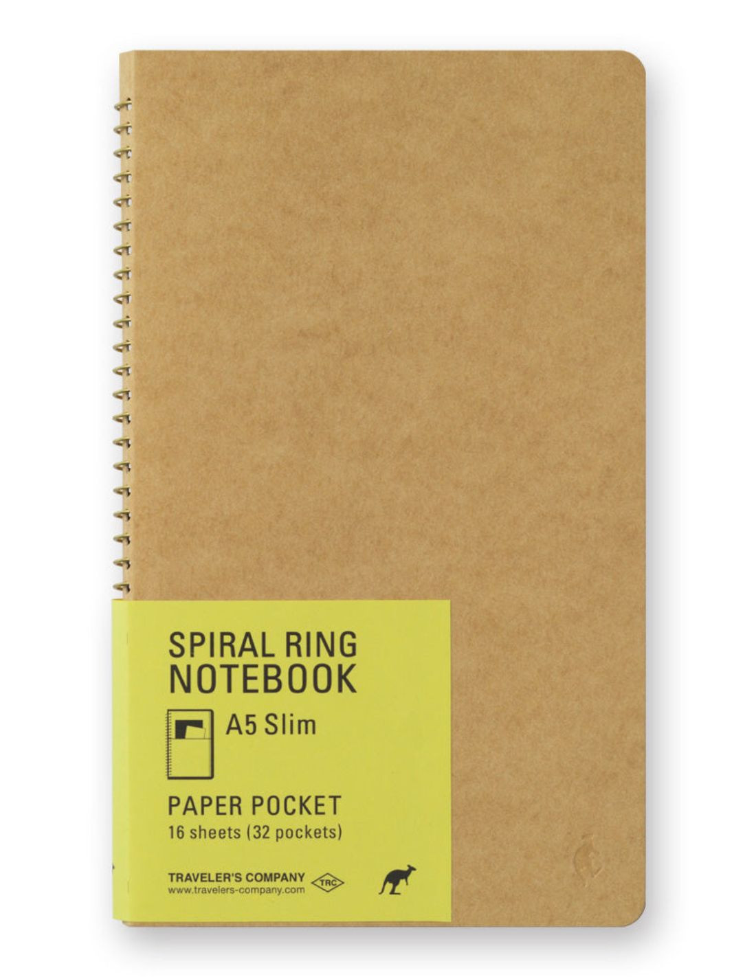 Carnet à pochettes A5 Slim - Spiral Ring Notebook - Traveler's Company