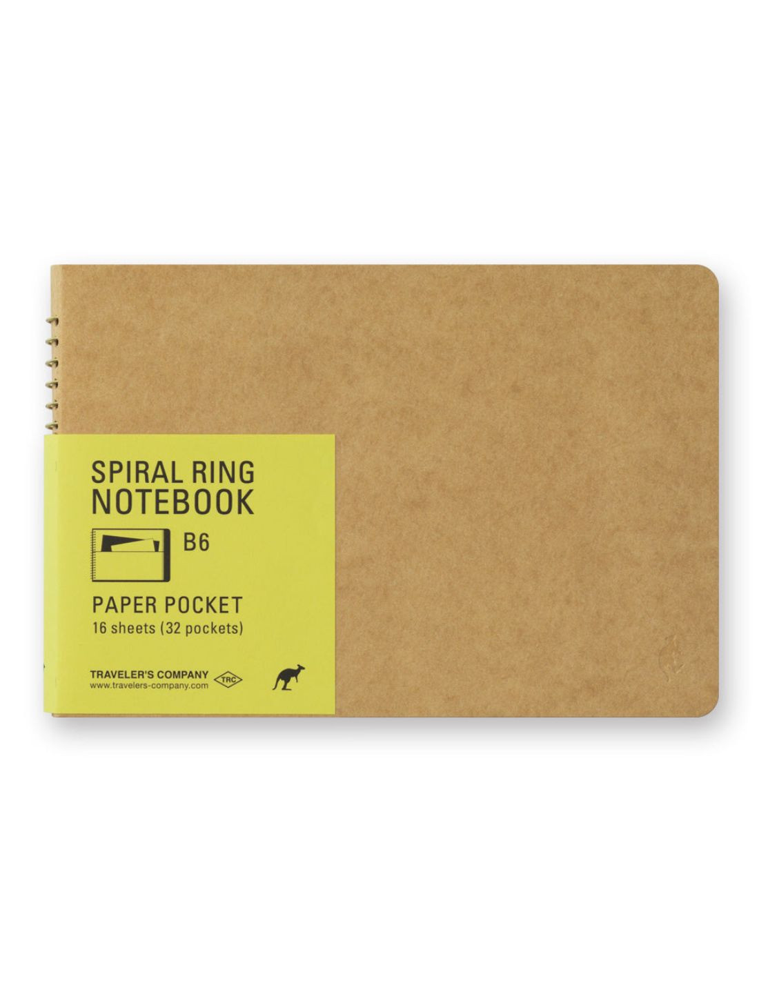 B6 Slim Paper Pocket - Spiral Ring Notebook - Traveler's Company