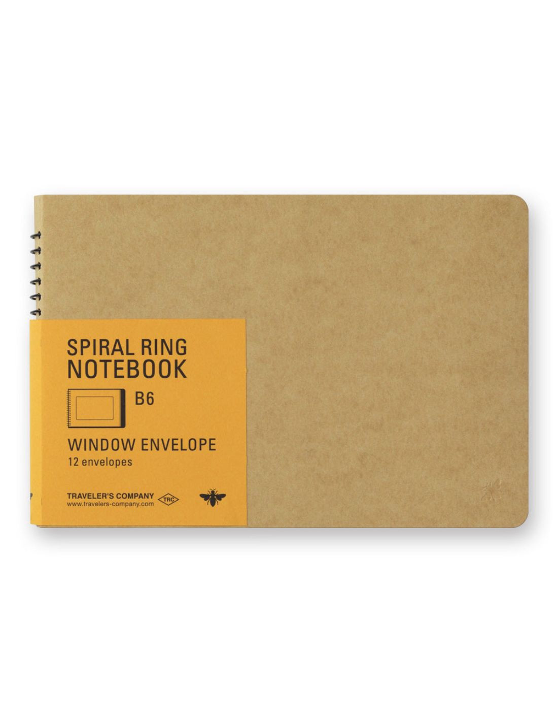 B6 Window Envelope - Spiral Ring Notebook - Traveler's Company