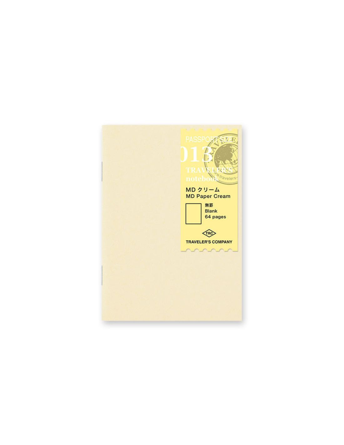 Recharge 013 - Carnet MD Paper Cream - Passport size - TRAVELER'S notebook