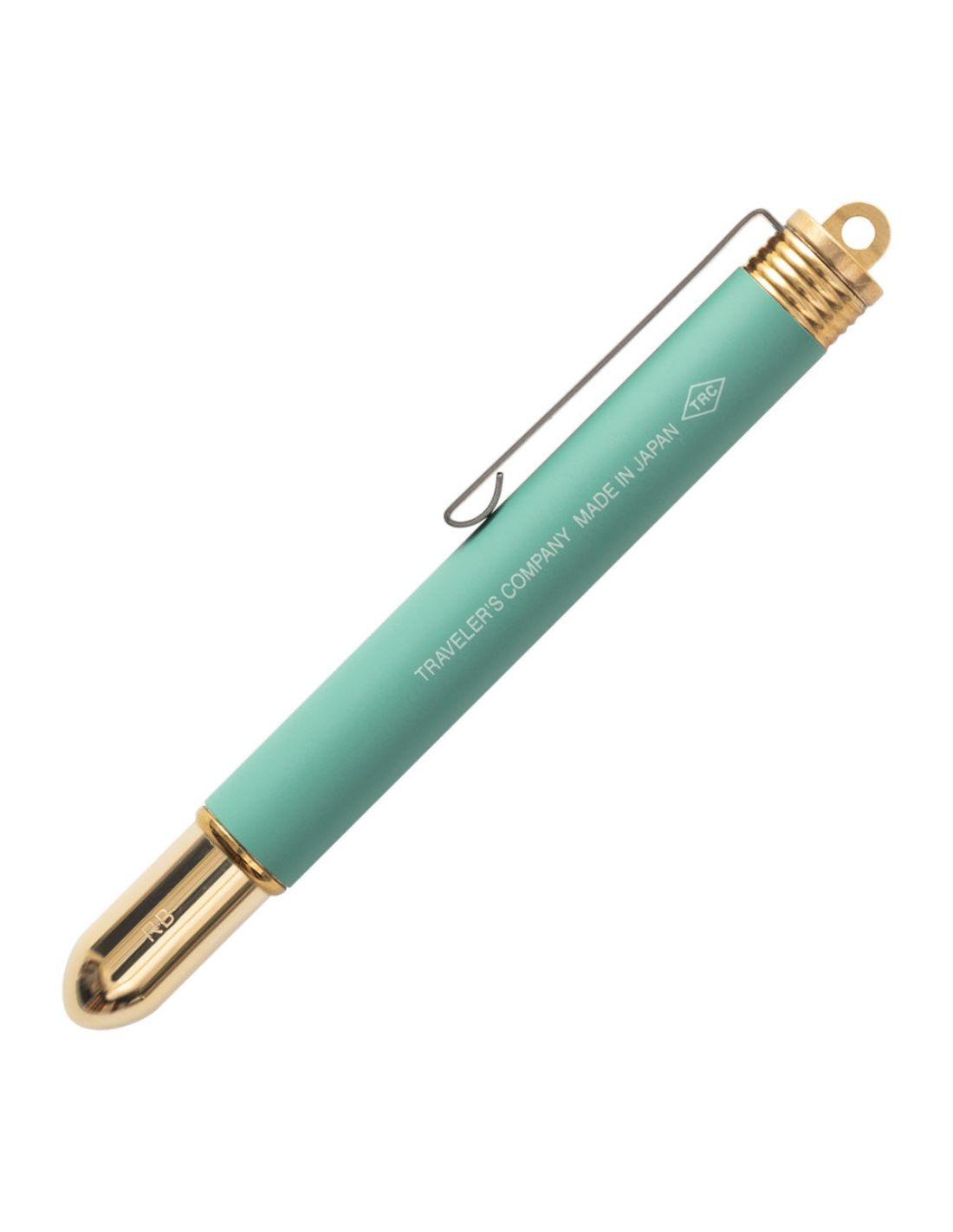 Brass rollerball pen 0.5 - TRC BRASS Limited Color Factory Green - Traveler's Company