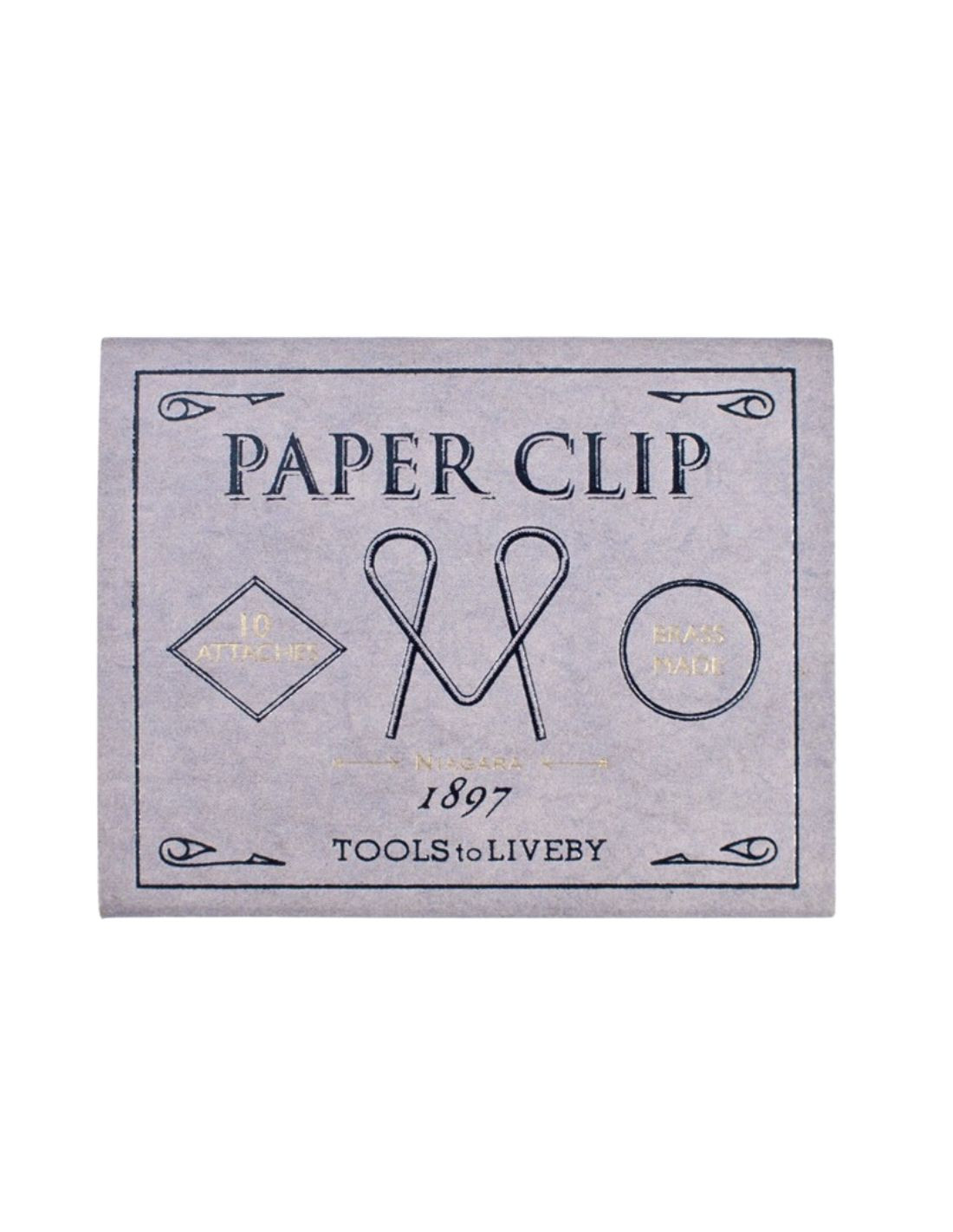 Brass Paper Clips - Niagara - 10 pieces - Tools To Liveby