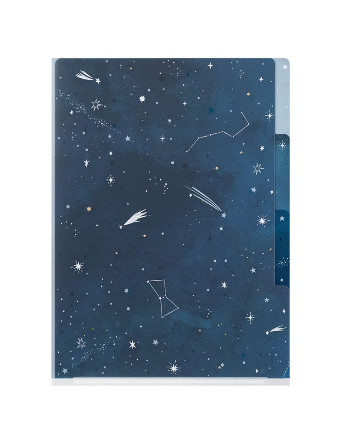 Midori 3 Pockets Clear Folder A5 - Starry Sky Papeterie Makkura