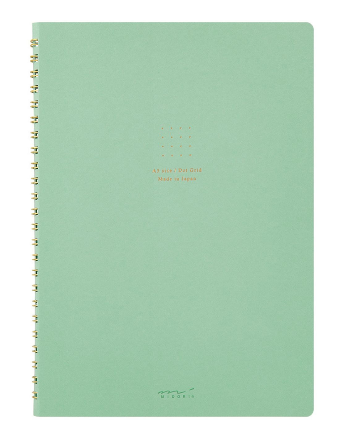 Midori Ring Notebook A5 Color Dot - Green