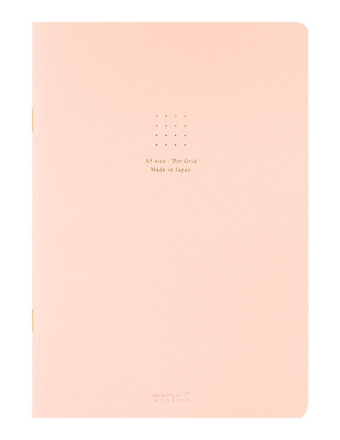 Cahier A5 dot - Papier coloré - Rose - Midori