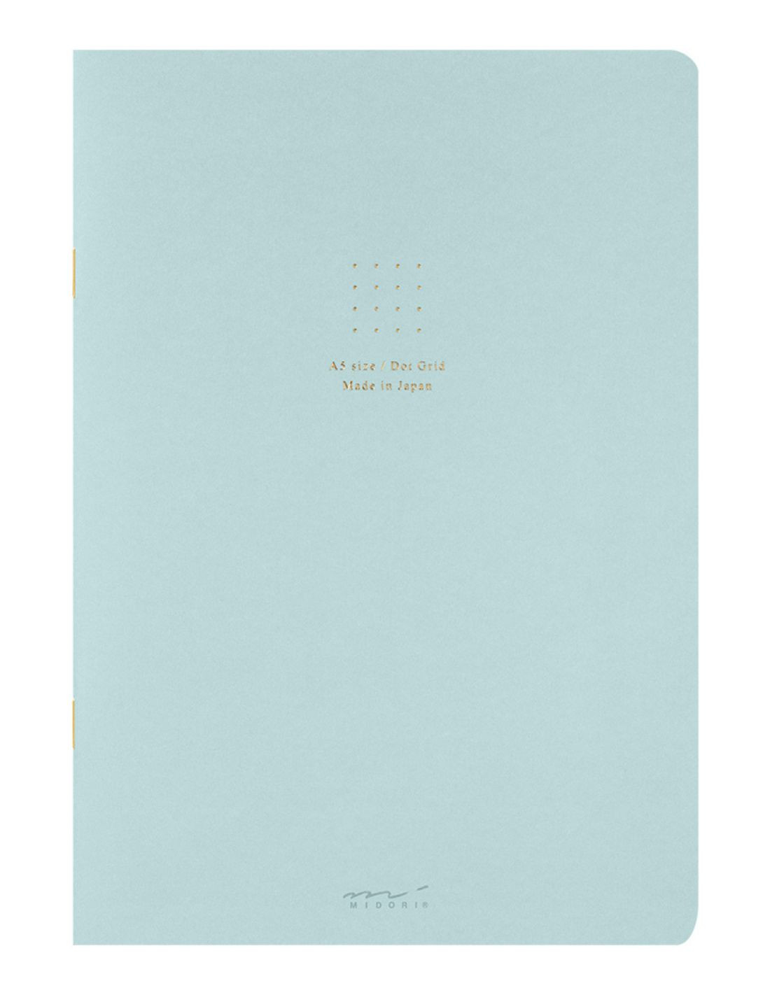 Cahier A5 dot - Papier coloré - Bleu - Midori