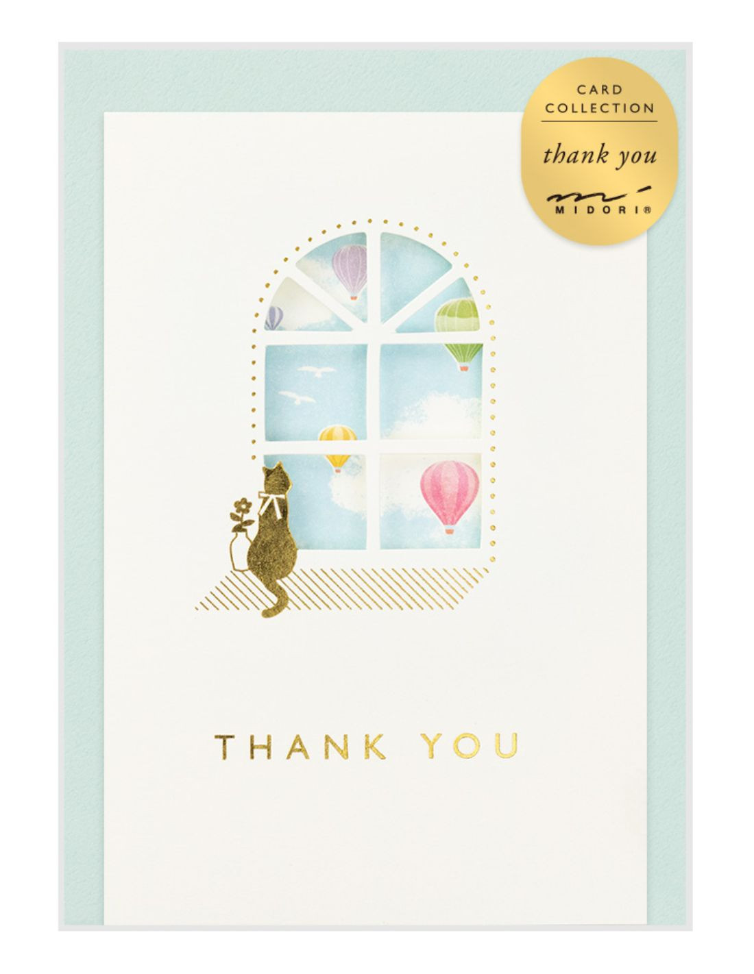 THANK YOU Card with window - Midori