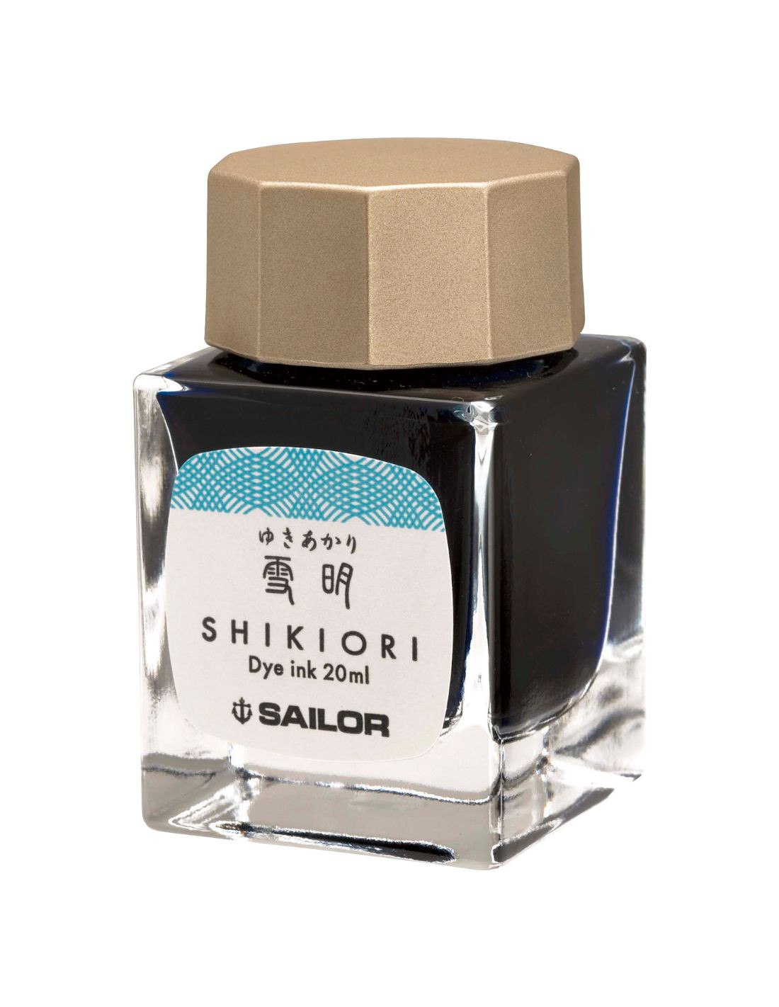 Shikiori Izayoi-no-Yume Ink - Yuki-Akari (Snow Light Blue) - 20ml - Sailor