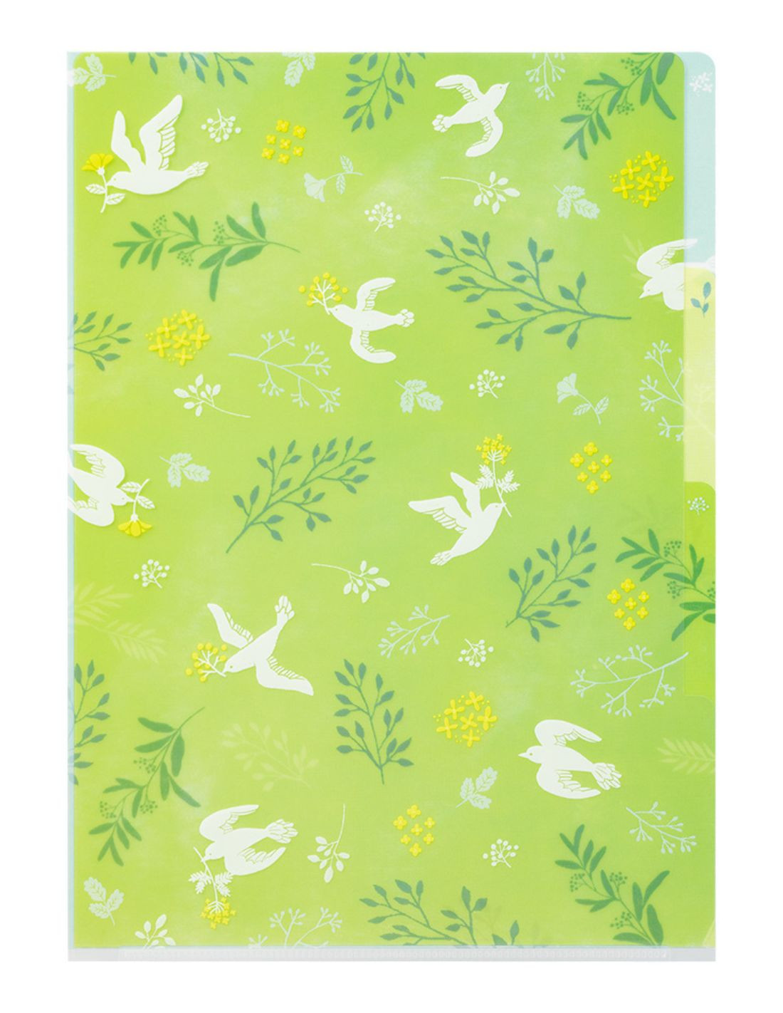 Midori 3 Pockets Clear Folder A4 - Doves