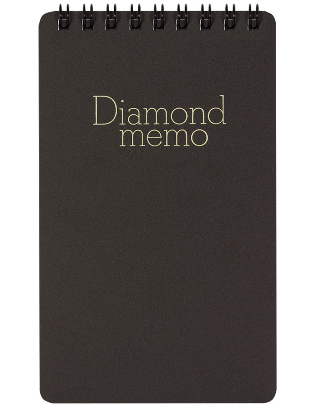 Midori Diamond Memo [L] Spiral Ring Notebook Black
