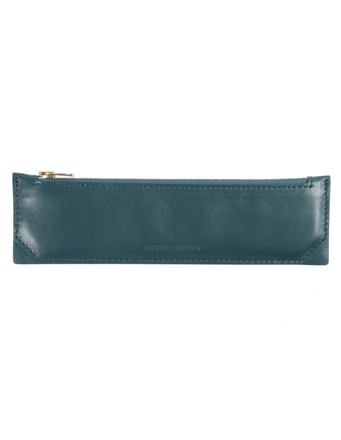 Leather Pencase - Small - Emerald - Jacques Herbin