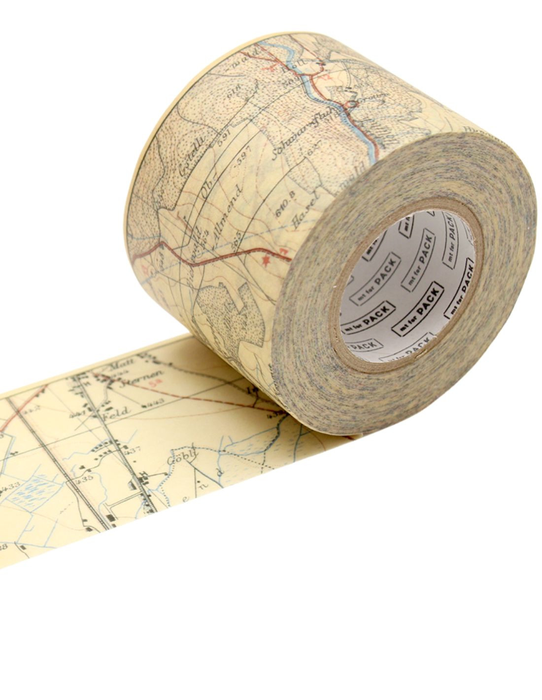 Ruban Washi mt masking tape PACK 4,5cm x 15m - Vintage Map|Papeterie Makkura