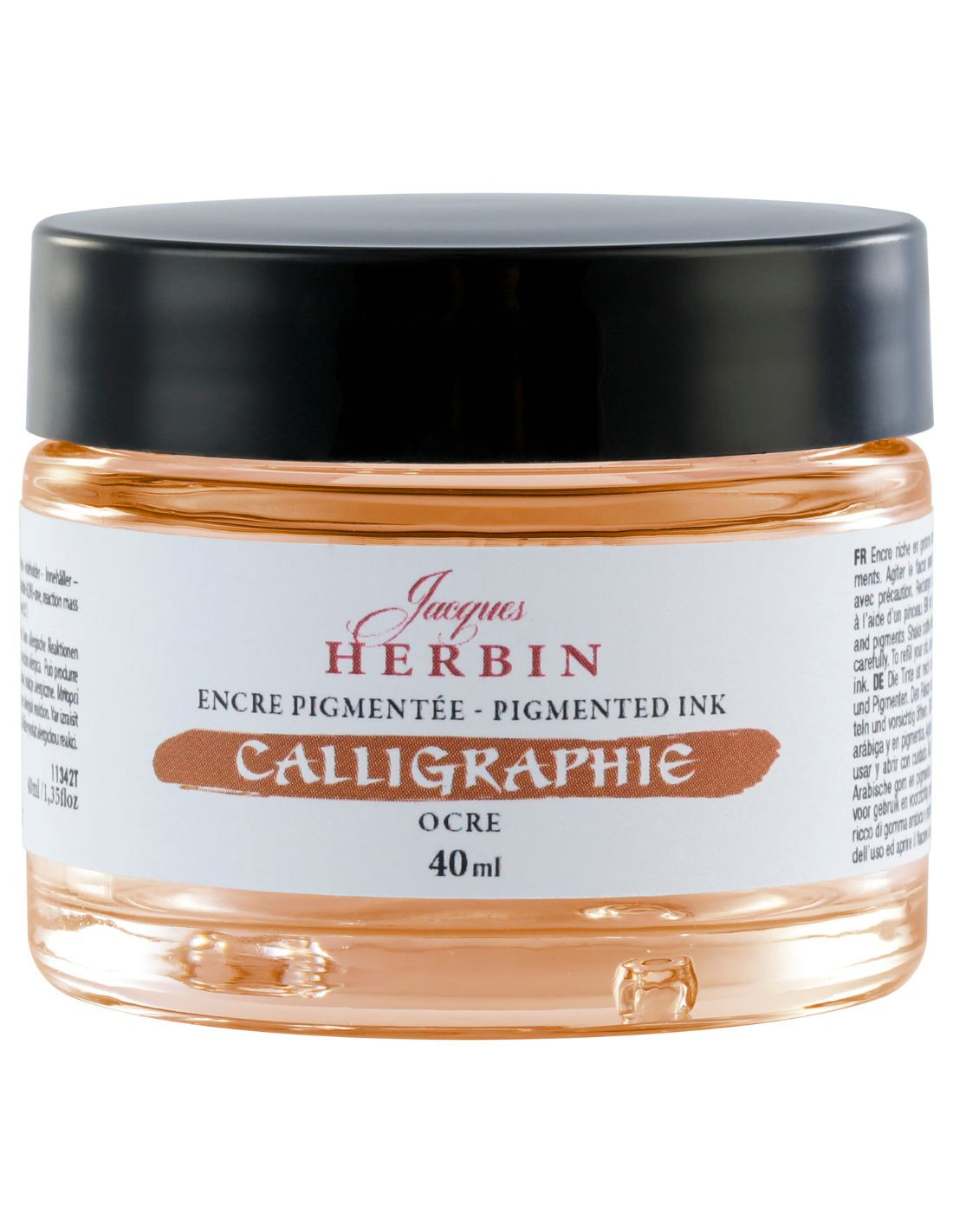 Jacques Herbin Pigmented Calligraphy Ink - Ocre - Ochre - 40ml Bottle