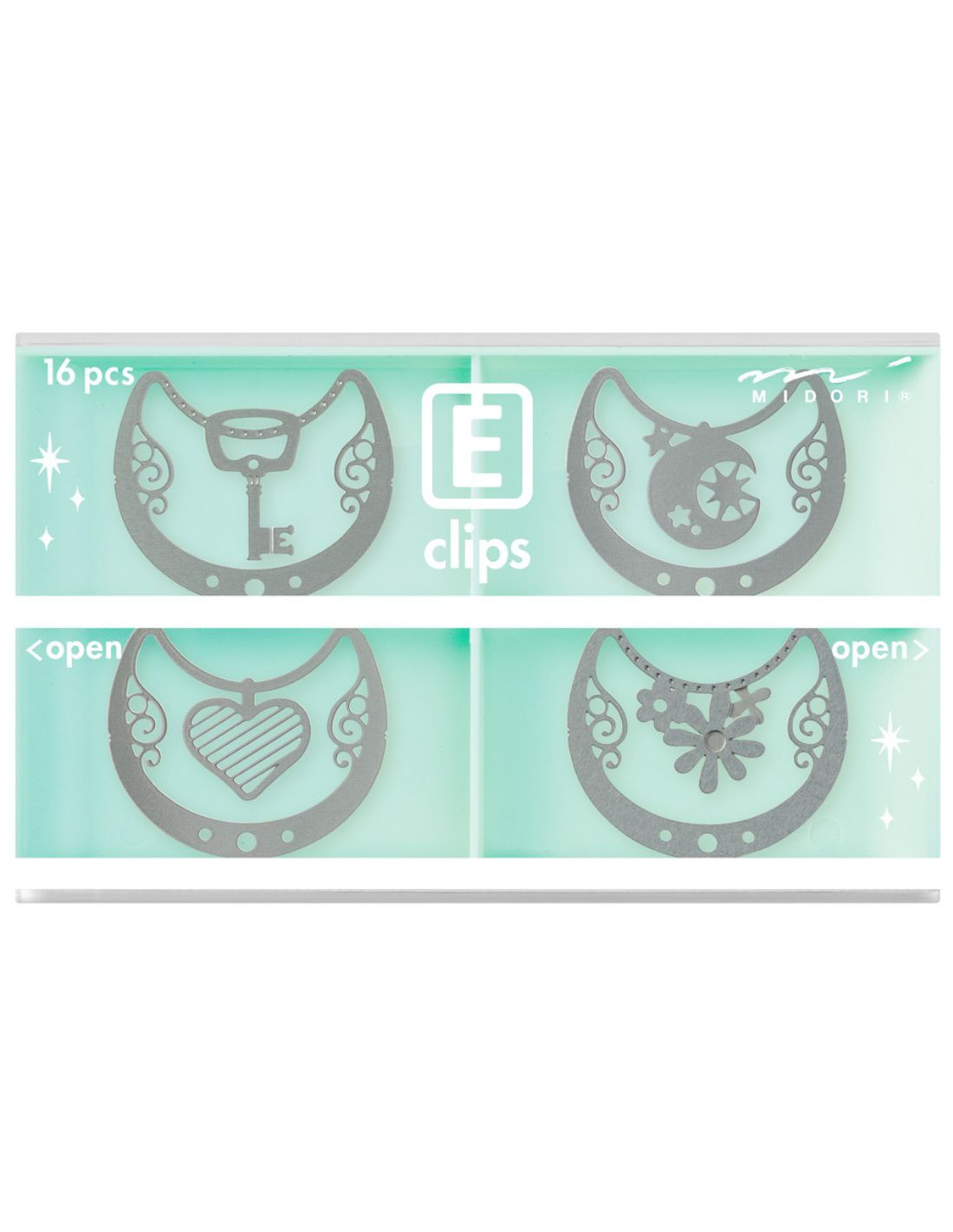 Midori Etching E-Clips - Necklace - 16 clips Papeterie Makkura