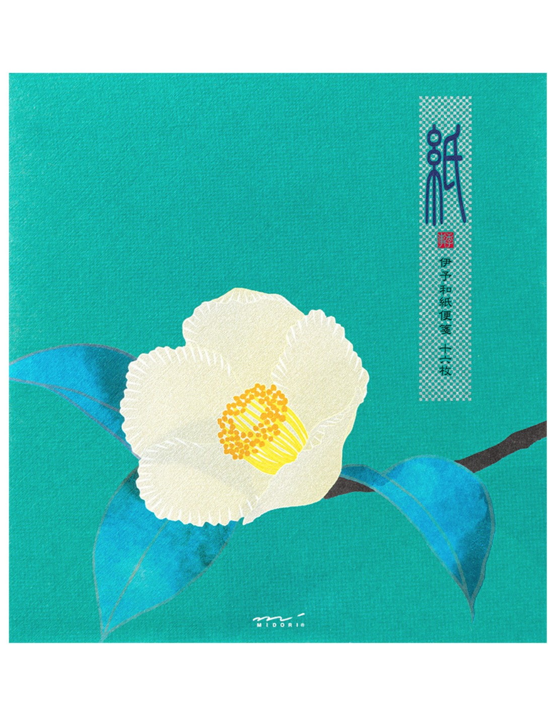 Washi Letterpad - [Summer] Camellia - Midori Papeterie Makkura
