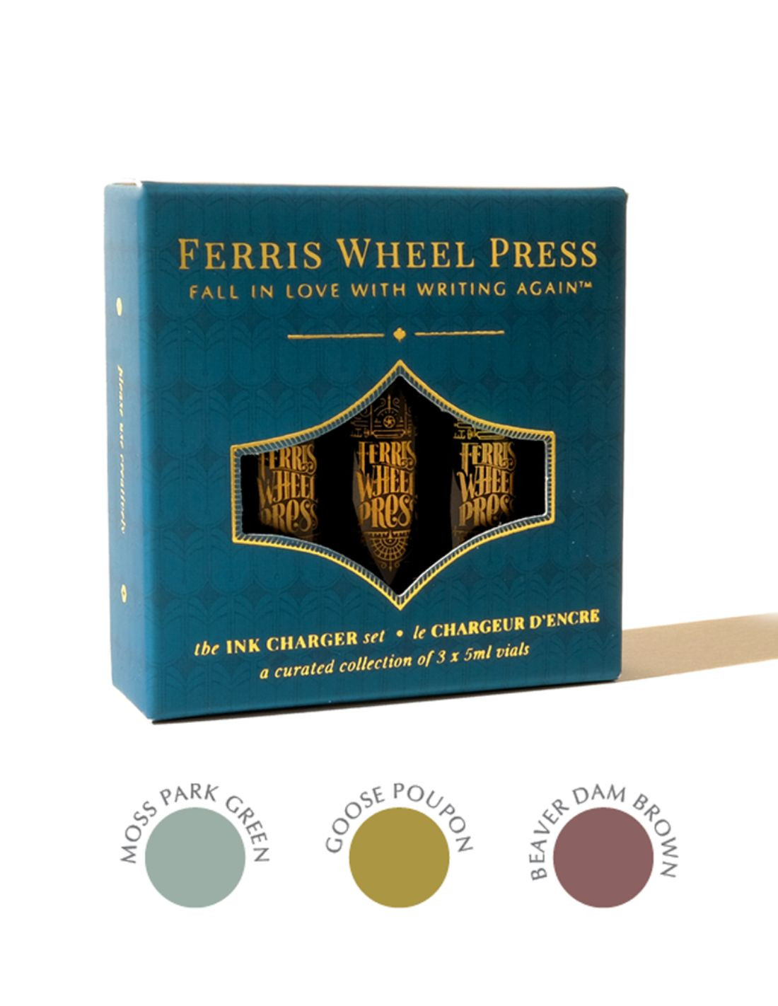 Trio d'encres Ferris Wheel Press - The Moss Park Collection|Papeterie Makkura