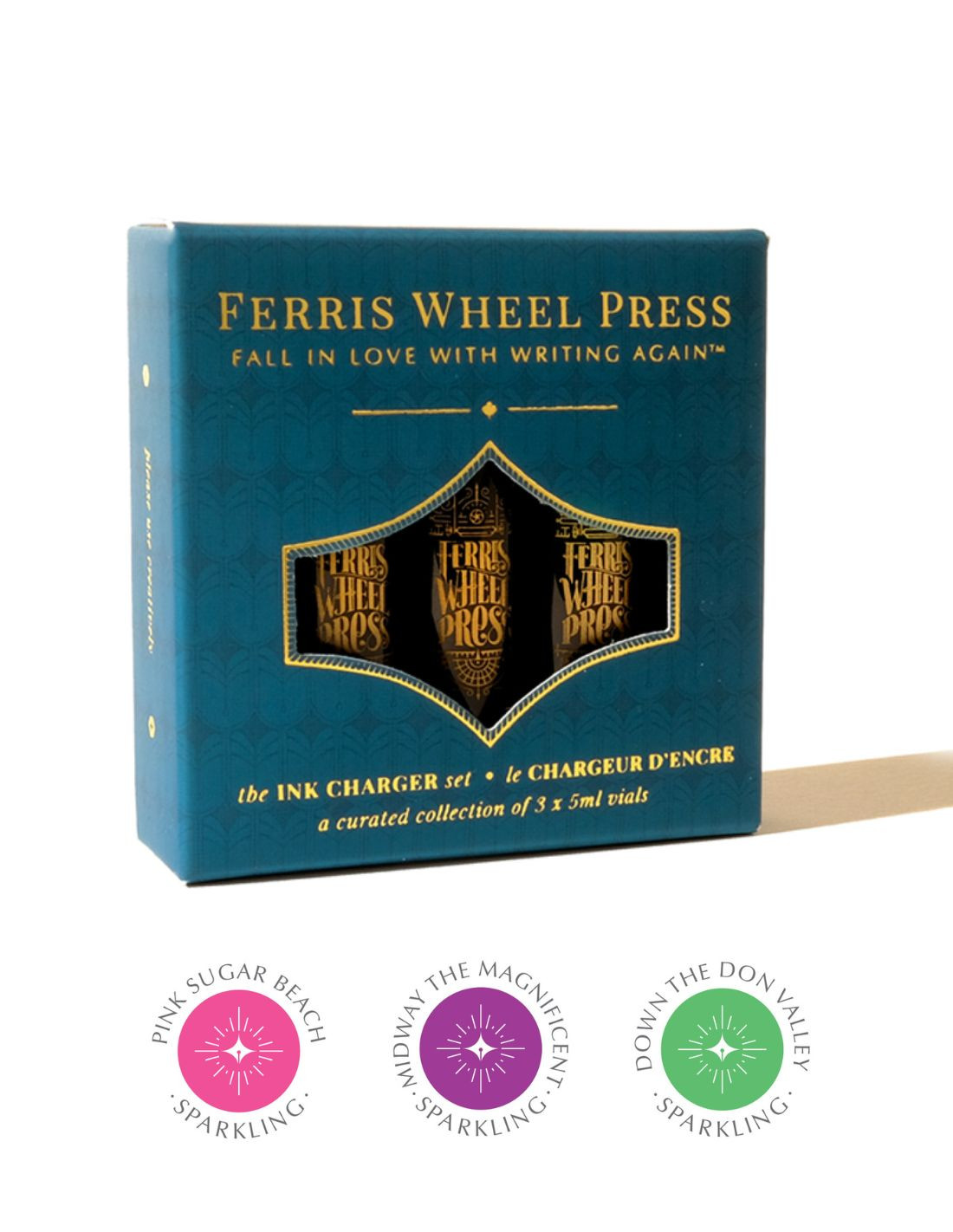 Ferris Wheel Press Ink Charger Set - The Sugar Beach Collection Papeterie Makkura