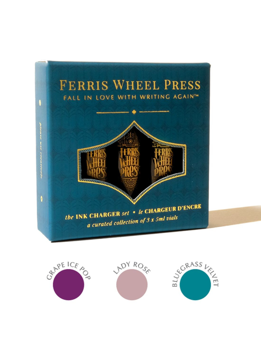 Ferris Wheel Press Ink Charger Set - The Lady Rose Trio Collection Papeterie Makkura