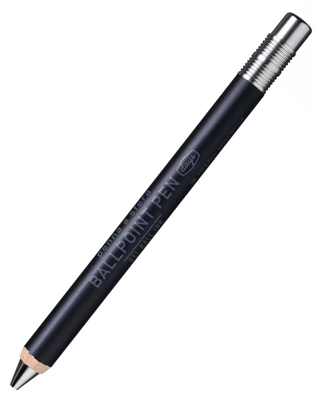 DAYS Gel Wood 0.5 Ballpoint Pen - Black - MARK'S Japan Papeterie Makkura