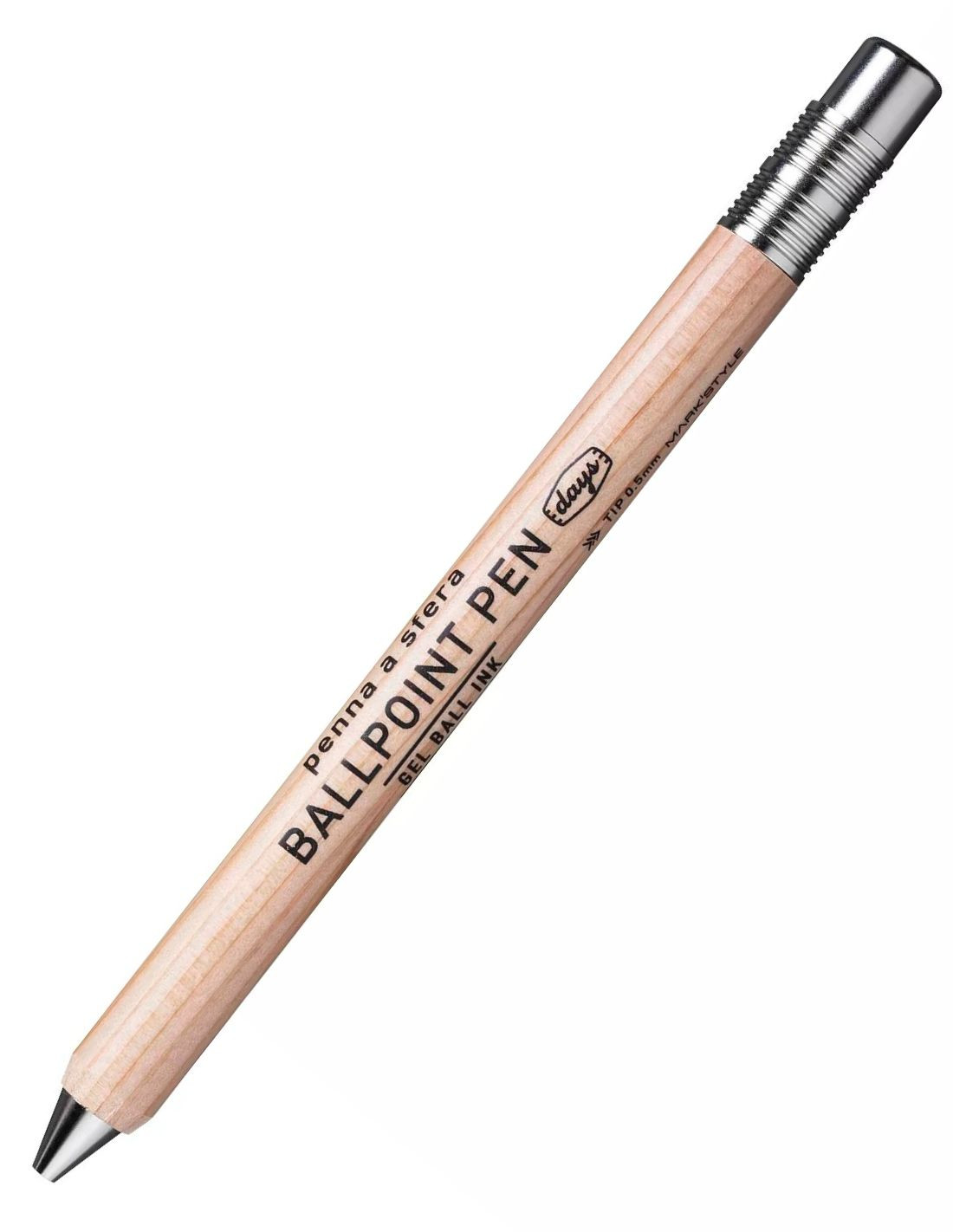 DAYS Gel Wood 0.5 Ballpoint Pen - Kraft - MARK'S Japan Papeterie Makkura