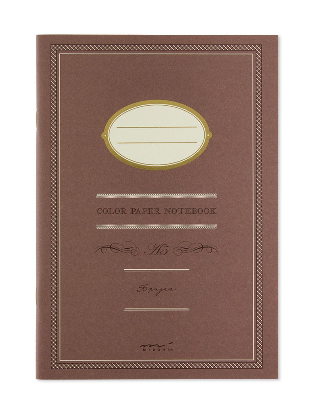 Midori Notebook A5 Color Lined - Brown Papeterie Makkura