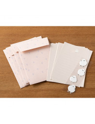 Lot de papier à lettre + enveloppes + stickers - Poussin - Midori