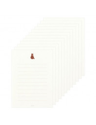 Lot de papier à lettre + enveloppes + stickers - Chat - Midori