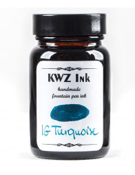 Encre artisanale métallo-gallique 60ml - IG Turquoise - KWZ ink